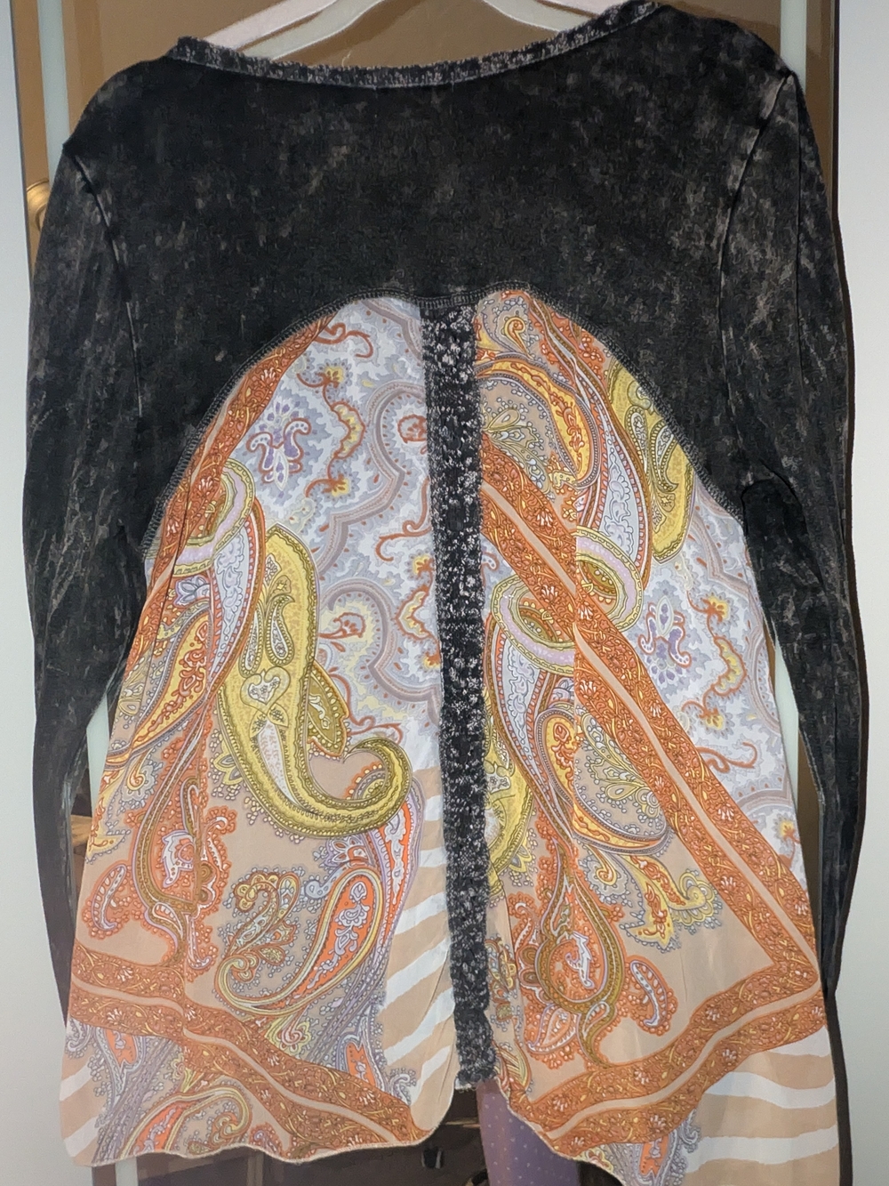 Black Layered Lace-Detail Women's Top - Picture 2 of 2